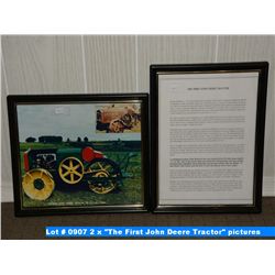 2 x "The First John Deere Tractor" pictures