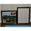 Image 1 : 2 x "The First John Deere Tractor" pictures
