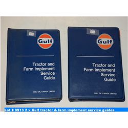 2 x Gulf tractor & farm implement service guides