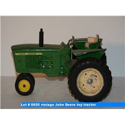 vintage John Deere toy tractor