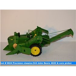 Precision classics Ertl John Deere 4020 tractor with 237 corn picker - #14