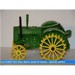 Ertl John Deere model D tractor - special edition