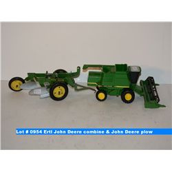 Ertl John Deere combine & John Deere plow