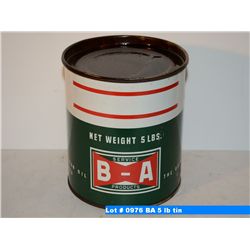 BA 5 lb tin