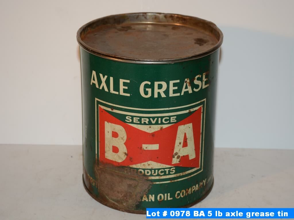 BA 5 lb axle grease tin