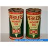 Image 1 : 2 x BA Peerless motor oil tins