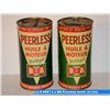 Image 3 : 2 x BA Peerless motor oil tins