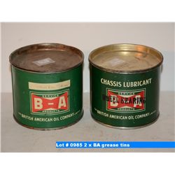 2 x BA grease tins