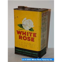 White Rose flyspray tin
