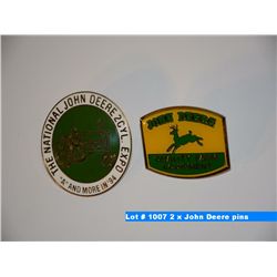 2 x John Deere pins