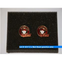 2 x Red Head gasoline pins