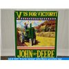 Image 1 : "V is for victory" John Deere porcelain sign