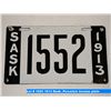 Image 1 : 1913 Sask. Porcelain license plate