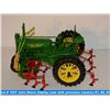 Image 6 : Handmade John Deere display case with precision classics #1, #2, #3 (Ertl John Deere model A tractor