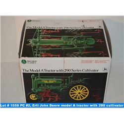 Precision classics #2, Ertl John Deere model A tractor with 290 series cultivator