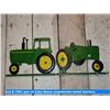 Image 2 : pair of John Deere ornamental metal tractors