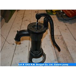 R.M. Dougall Co. Ltd. Cistern pump