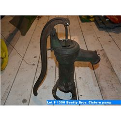 Beatty Bros. Cistern pump