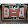 Image 1 : BA enamel rectangular sign (36 x 67.5 inches)