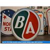 Image 1 : BA double-sided round metal sign (68 inches)