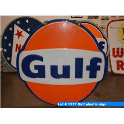 Gulf plastic sign