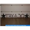 Image 2 : Texaco metal letters & 2 metal stars