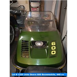 John Deere 600 Snowmobile (#030580M) 440 cc, 1041 miles