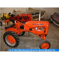Allis-Chalmers B tractor (block AM-2916-10)
