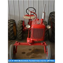 McCormick Farmall Cub tractor (#7752)
