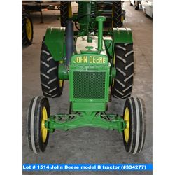 John Deere model B tractor (#334277)