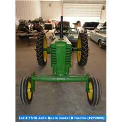 John Deere model B tractor (#2?2886)