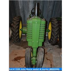 John Deere model A tractor (#660209)