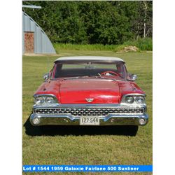 1959 Galaxie Fairlane 500 Sunliner retractable (#C9FW116714), 48877 miles