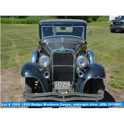 1932 Dodge Brothers Coupe, midnight blue, (#DL1018BC), 67913 miles