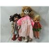 Image 1 : LOT 3 MIXED DOLLS PORCELAIN PLASTIC WHITE PORCELAI