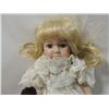 Image 2 : SMALL PORCELAIN DOLL WHITE DRESS