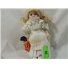 Image 3 : SMALL PORCELAIN DOLL WHITE DRESS