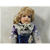 Image 1 : SEYMOUR MANN DOLL PURPLE DRESS