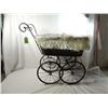 Image 1 : ANTIQUE STYLE METAL BABY CARRIAGE