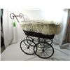 Image 4 : ANTIQUE STYLE METAL BABY CARRIAGE