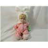 Image 1 : PORCELAIN DOLL IN BUNNY PAJAMAS AND HAT