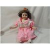 Image 1 : 15" PORCELAIN DOLL PINK DRESS