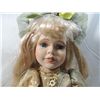 Image 2 : 17" PORCELAIN DOLL IN ELEGANT DRESS