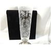 Image 2 : PAIR VINTAGE STERLING SILVER WEIGHTED ETCHED GLASS