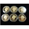 Image 1 : LOT 6 US 20 DOLLAR COIN COPY REPLICA