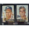 Image 1 : LOT 2 1953 TOPPS BASEBALL CARDS BRUTON & WALL