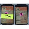 Image 2 : LOT 2 1953 TOPPS BASEBALL CARDS BRUTON & WALL