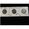 Image 1 : LOT 3 MIXED BUFFALO NICKEL, 2 CENT PIECE, INDIAN