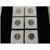 Image 1 : COLLECTION OF SIX DIFFERENT WASHINGTON QUATERS