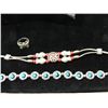 Image 2 : LOT 3 ASSORTED SILVERTONE JEWELRY BRACELETS & RING